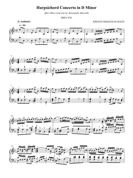 J Bach Concerto In D Minor Bwv 974 Complete Page 2