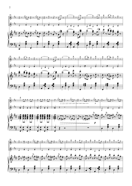 J Strauss Radetzky March For 2 Violins Piano Vn214 Page 2