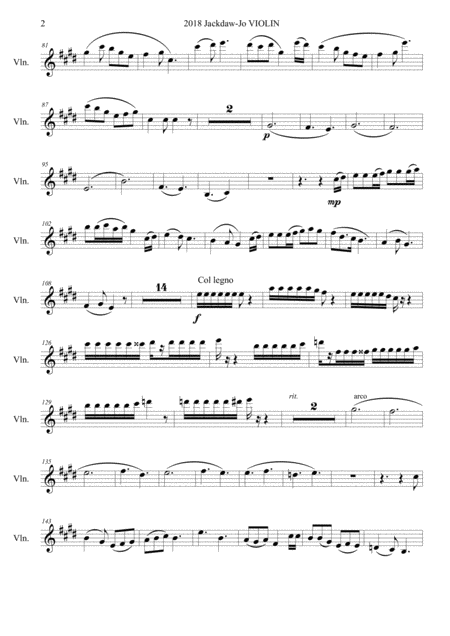 Jackdaw Jo Ballad Violin Part Page 2