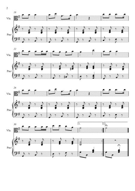 James Lord Pierpont Jingle Bells Viola Solo Page 2