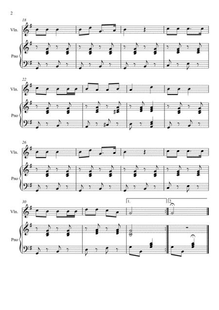 James Lord Pierpont Jingle Bells Violin Solo Page 2