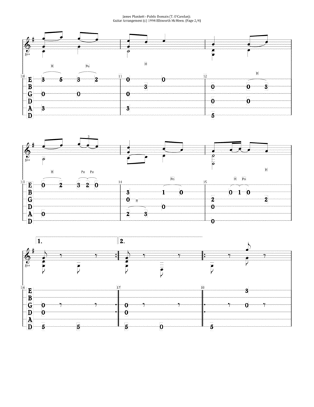 James Plunkett For Fingerstyle Guitar Tuned Drop D Page 2