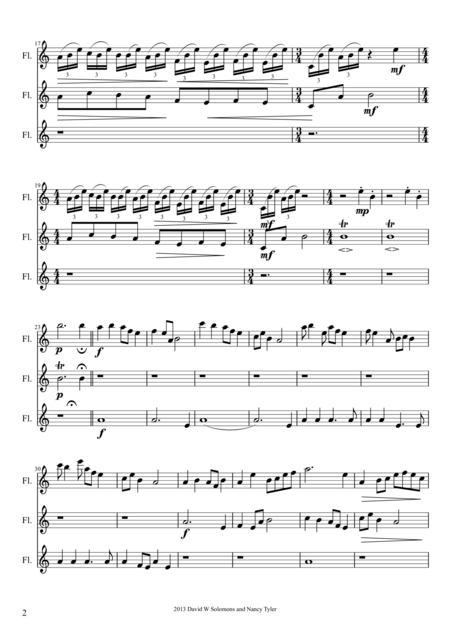 Japanese Song For Flute Trio 3 Standard Flutes Page 2