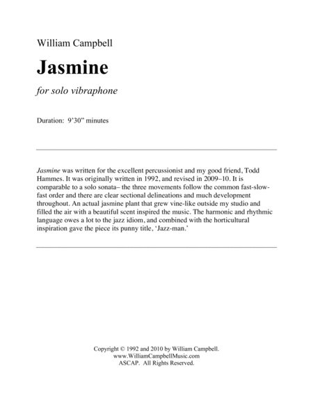 Jasmine For Solo Vibraphone Page 2