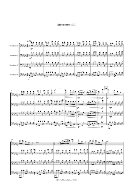 Jazztrombern For Trombone Quartet Movement 3 Page 2