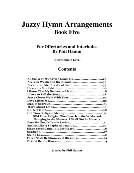 Jazzy Hymn Arrangements Book Five 2nd Edition Page 2