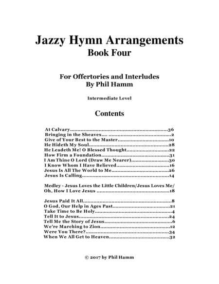 Jazzy Hymn Arrangements Book Four 2nd Edition Page 2