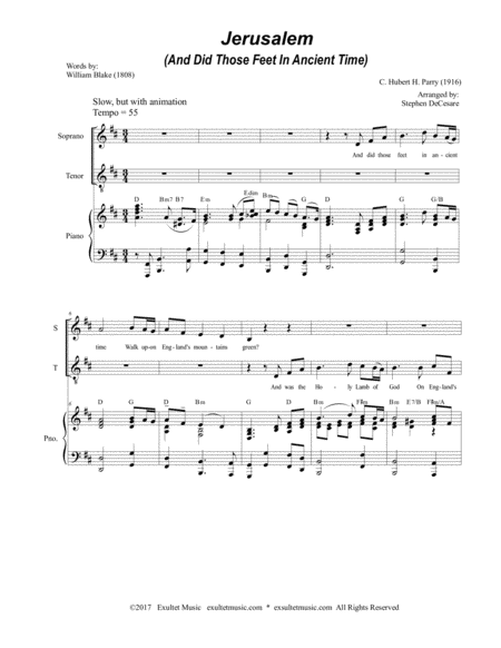 Jerusalem Duet For Soprano And Tenor Solo Page 2