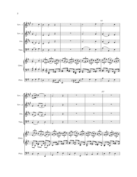 Jesu Joy Of Mans Desiring Organ Brass Quartet Page 2