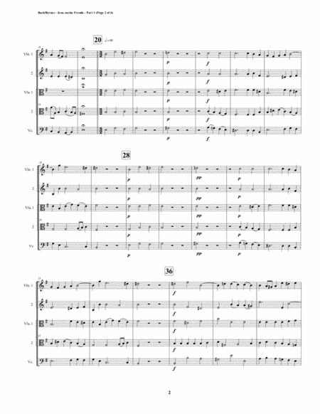 Jesu Meine Freude Part 1 By Js Bach For String Quintet Page 2