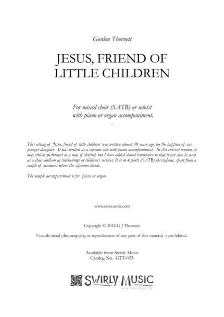 Jesus Friend Of Little Children Page 2