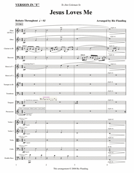 Jesus Loves Me Orchestra Page 2