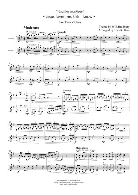 Jesus Loves Me This I Know For Violin Duet Page 2