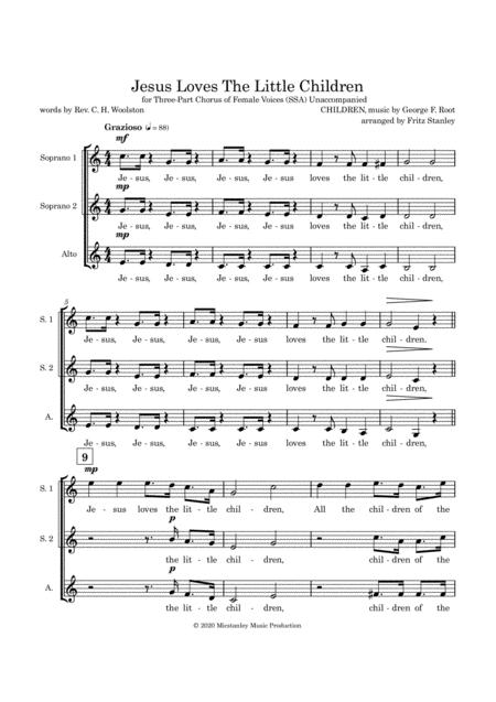 Jesus Loves The Little Children Ssa A Cappella Page 2