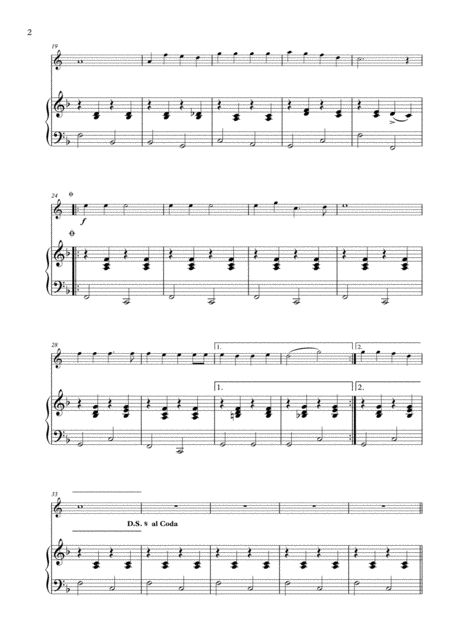 Jingle Bells Arranged For Cor Anglais Piano Page 2