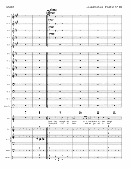 Jingle Bells Blues Shuffle Page 2