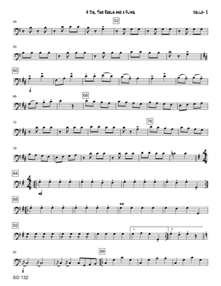 Jingle Bells Cello Duet Easy Intermediate Level Page 2