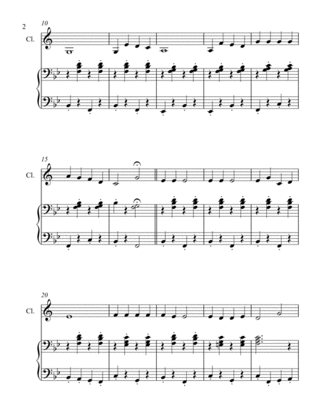 Jingle Bells Clarinet And Piano Page 2