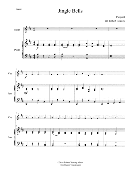 Jingle Bells Easy Violin W Piano Accomp Page 2