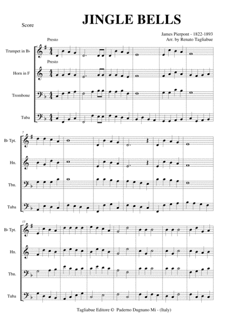 Jingle Bells For Brass Quartett Page 2