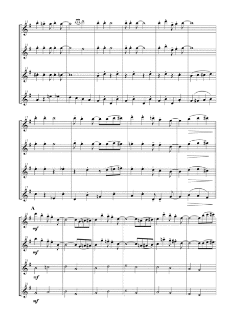 Jingle Bells For Flute Quartet Page 2