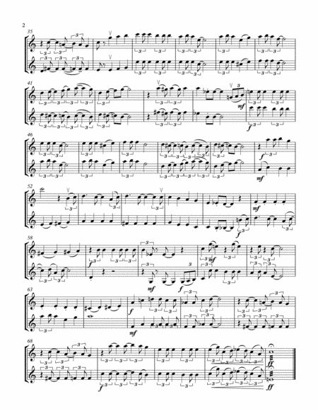 Jingle Bells Rock Violin Duet Page 2