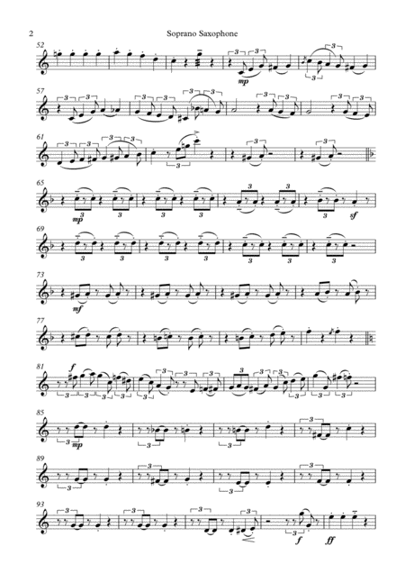 Jingle Bells Saxophone Quartet Quintet Set Of Parts X4 5 Page 2