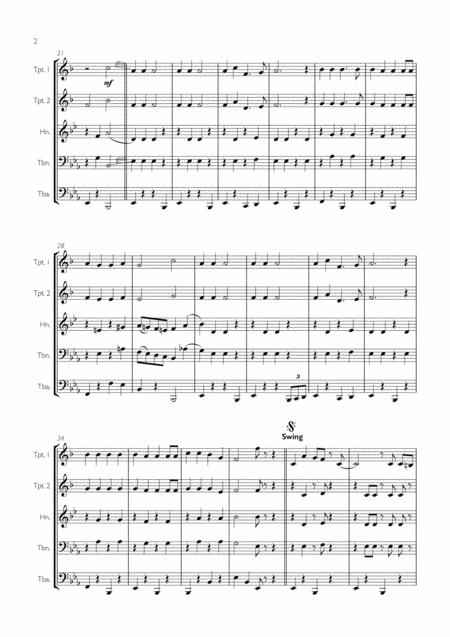 Jingle Bells Swing For Brass Quintet Page 2