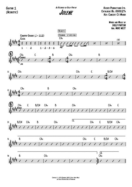 Jolene Guitar 1 Notation Page 2