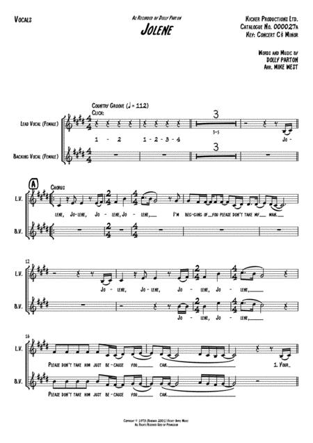 Jolene Vocals Page 2