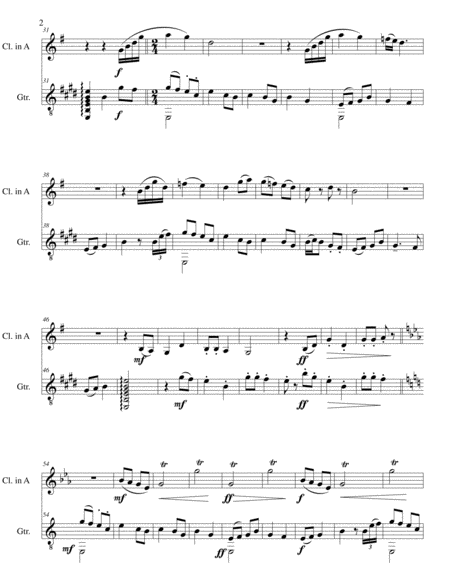 Jollity For Clarinet In A And Guitar Page 2