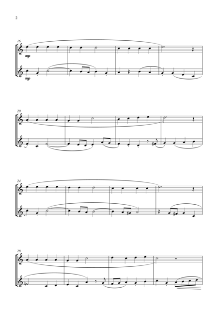 Jolly Old St Nicholas For Flute Duet Suitable For Grades 1 5 Page 2