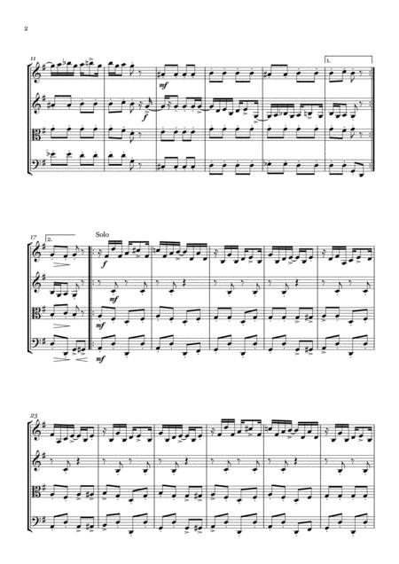 Joplin Maple Leaf Rag String Quartet Score And Parts Page 2