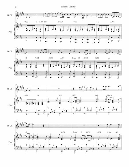 Joseph Lullaby Bb Clarinet Solo And Piano Page 2