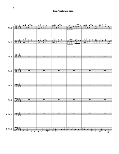 Joshua F It De Battle Of Jericho For 8 Part Trombone Ensemble Page 2