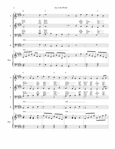 Joy To The World Satb Choir Page 2