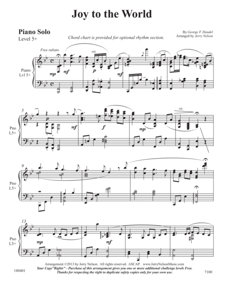 Joy To The World V3 2 For 1 Piano Standalone Arrs Jazz Page 2