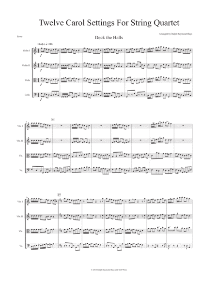 Joyful Christmas Twelve Carol Settings For String Quartet Page 2