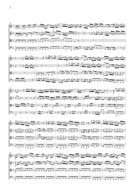 Js Bach Brandenburg Concerto No 6 All Mvts For String Quartet For String Quartet Cb227 Page 2