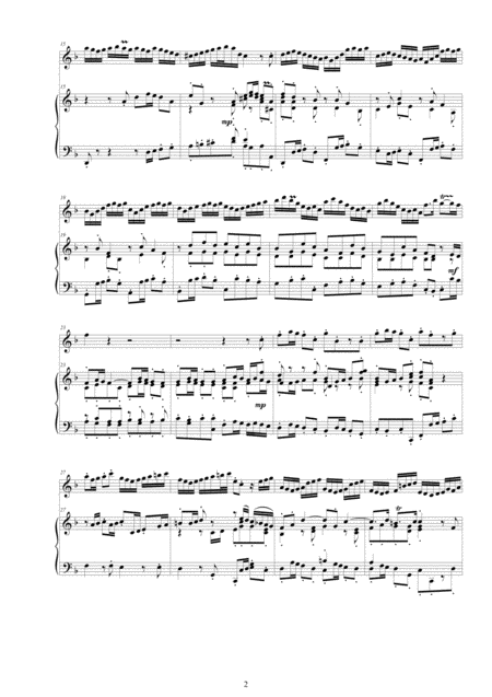 Js Bach Concerto In D Minor Bwv 1059 For Flute And Piano Page 2