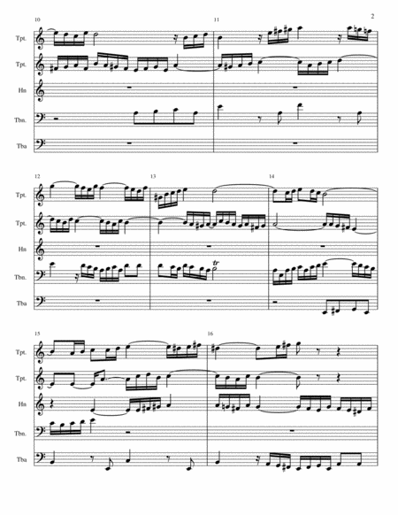 Js Bach Fugue In A Minor Page 2