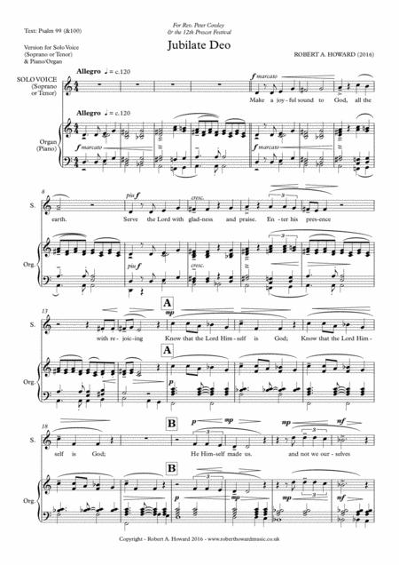 Jubilate Deo Solo Unison Version Page 2