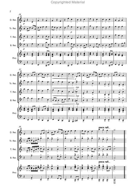 Jupiter Hymn For Recorder Quartet Page 2