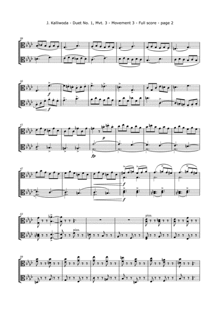 Kalliwoda J Duet No 1 Mvt 3 Op 70 For Two Violas Page 2