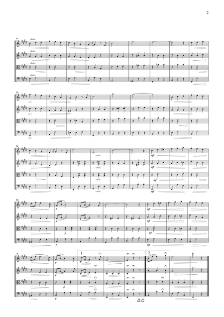 Kalman Gr Mir Mein Wien Aus Der Operette Grfin Mariza For String Quartet Ck101 Page 2