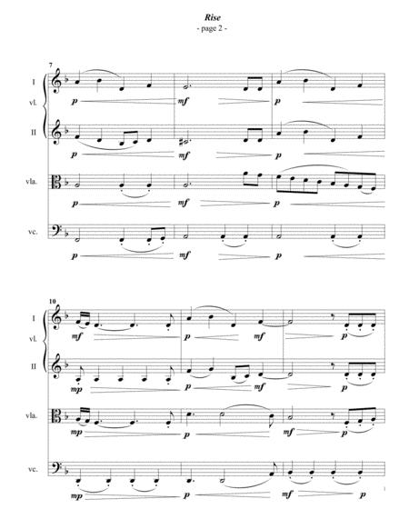 Katy Perry Rise For String Quartet Page 2