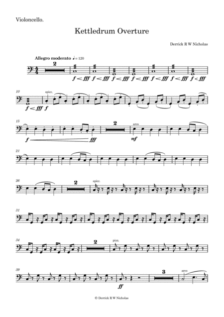 Kettledrum Overture Opus 2 Cello Page 2