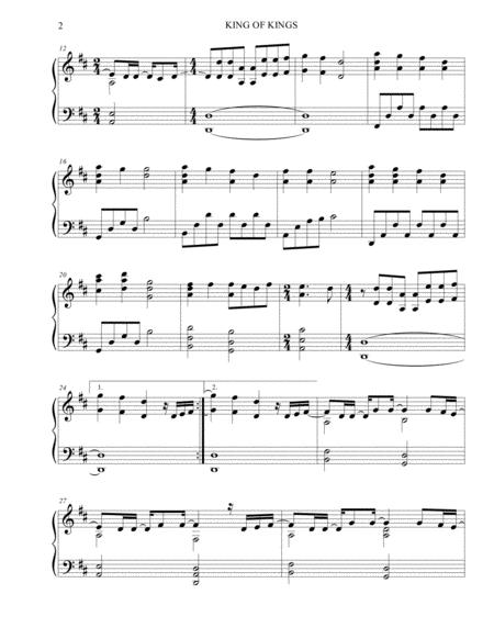 King Of Kings Hillsong Worship Scott Ligertwood Sheet Music Advanced Piano Page 2