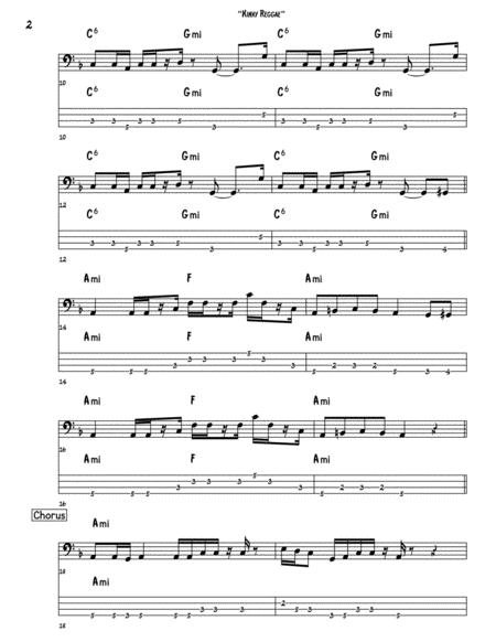 Kinky Reggae Bass Guitar Tab Page 2