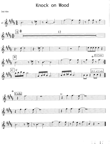 Knock On Wood Big Band Vocal Page 2